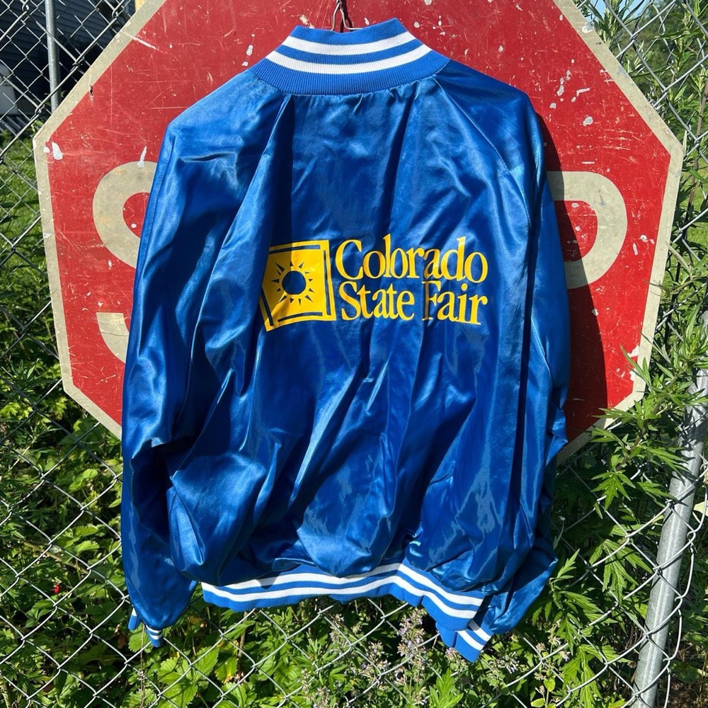 Vintage 80s Colorado State Fair West Ark Bomber Jacket